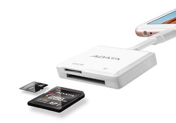 Adata Lightning Card Reader — кардридер с интерфейсом Lightning, работающий с картами SD и microSD