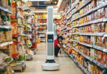 Робот Tally предназначен для контроля цены и наличия товара на прилавках