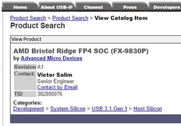 AMD FX-9830P станет одним из первых представителей линейки APU AMD Bristol Ridge для портативных компьютеров