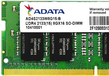Модули памяти Adata Premier DDR4-2133 SO-DIMM выпускаются объемом 4 и 8 ГБ