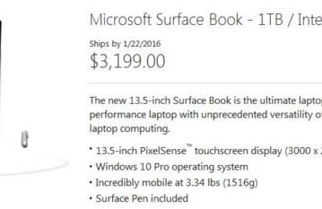Ноутбук Microsoft Surface Book в максимальной комплектации оценен в $3199