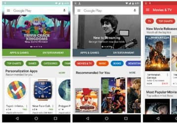 Обновленный Google Play начинает появляться на Android-устройствах
