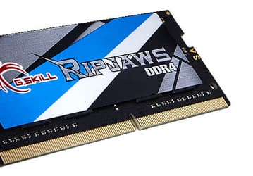 Наборы модулей памяти для ноутбуков G.Skill Ripjaws DDR4 объемом до 64 ГБ работают на эффективных частотах до 2800 МГц при напряжении питания 1,2 В