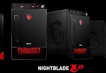 Объем корпуса игровых ПК MSI Nightblade X2 и MI2 составляет 10 и 16 литров