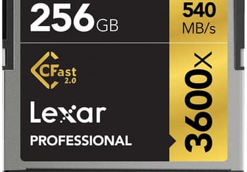 Ассортимент Lexar также пополнили карты памяти Professional 3600x и 3500x CFast 2.0 