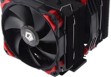 Конструкция процессорного охладителя ID-Cooling VC-Twin включает испарительную камеру, пять тепловых трубок, два радиатора и два вентилятора