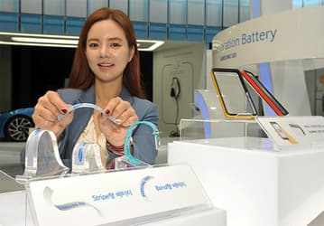Тонкие и гибкие аккумуляторы Samsung Stripe и Band предназначены для носимой электроники
