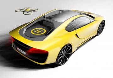 Rinspeed покажет гоночный самоуправляемый гибрид Etos с посадочной площадкой для дрона на CES 2016