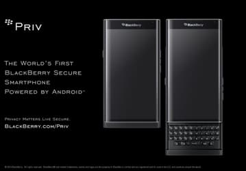BlackBerry начала принимать предзаказы на смартфоны Priv по цене $700