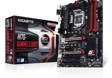 Системная плата Gigabyte GA-H170-Gaming 3 DDR3 позволяет использовать процессор Intel Core шестого поколения с памятью DDR3