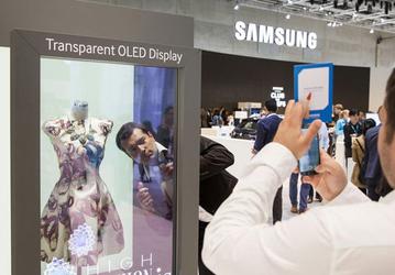 Компания Samsung показала на IFA 2015 прозрачный и зеркальный дисплеи OLED