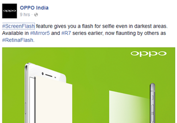 Oppo утверждает, что Apple скопировала принцип работы вспышки Screen Flash при создании Retina Flash в iPhone 6s