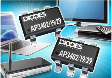 Преобразователи Diodes AP3402, AP3419 и AP3429 работают на частоте 1 МГц, что позволяет уменьшить размеры внешних компонентов