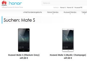 Смартфон Huawei Mate S в Европе стоит 649 евро и уже доступен для  заказа 