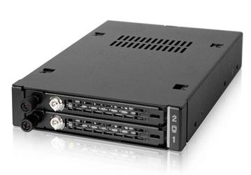 Icy Dock ToughArmor EX MB492SKL-B позволяет разместить в отсеке типоразмера 3,5 дюйма два накопителя с поддержкой горячей замены