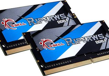 Модули памяти для ноутбуков G.Skill Ripjaws DDR4-3000 предложены по одному и в наборах объемом до 16 ГБ