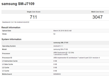 Смартфон Samsung Galaxy J7 нового поколения будет существовать в модификации с SoC Snapdragon 617