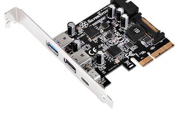 Карта расширения SilverStone ECU05 позволяет добавить в конфигурацию ПК порты USB 3.0 и USB 3.1, включая один порт с разъемом USB-C