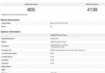 Lenovo работает над новой версией смартфона Moto G Turbo