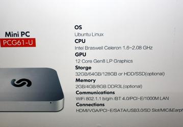 Мини-ПК MeLE PCG61U основан на SoC Intel Celeron N3150