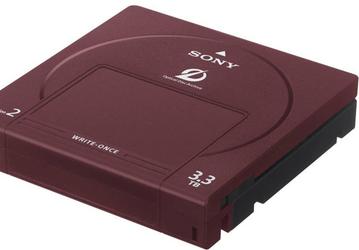 Объем оптических носителей Sony Optical Disc Archive второго поколения равен 3,3 ТБ