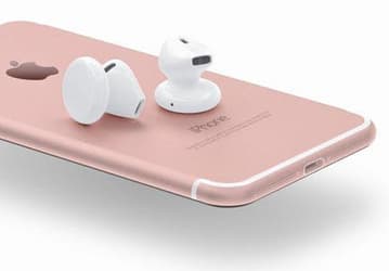 Беспроводные наушники Apple AirPods могут появиться на рынке вместе с новым iPhone