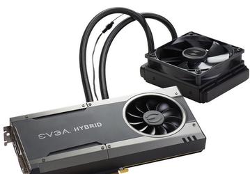 EVGA представила видеокарту GeForce GTX 1080 Hybrid с 12-фазной подсистемой питания и гибридной СО