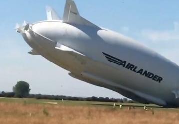 Самый большой дирижабль Airlander 10 разбился во время второго испытательного полёта