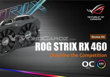 Asus готовит к выпуску 3D-карту ROG Strix RX 460