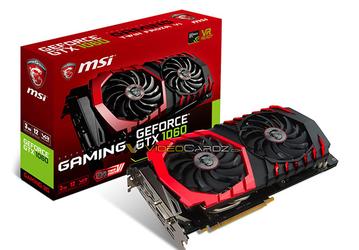 Asus, EVGA, Galax, Gigabyte, MSI, Palit и Zotac предложат свои варианты видеокарты Nvidia GeForce GTX 1060 c 3 ГБ памяти