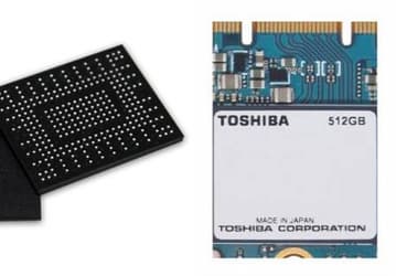 Toshiba скоро покажет SSD объемом 512 ГБ размерами 16 х 20 мм с поддержкой NVMe 