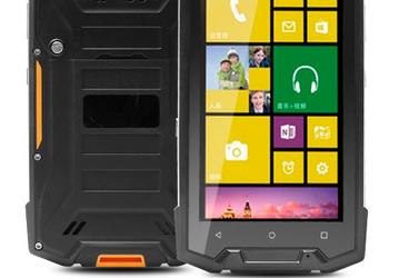 Водонепроницаемый смартфон RMQ5018 за $130 может работать под управлением Windows 10 Mobile или Android 5.1