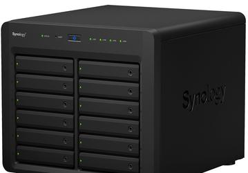 Сетевое хранилище Synology DS3617xs позволяет нарастить объем дискового пространства до 360 ТБ