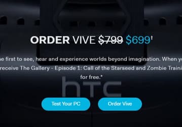 Гарнитура виртуальной реальности HTC Vive подешевела на $100