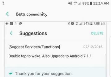 Samsung обновит свои флагманские смартфоны сразу до Android 7.1.1, минуя промежуточные версии