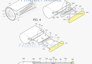Компания Samsung запатентовала мобильное устройство со сворачивающимся дисплеем 