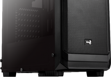 Корпус Aerocool Aero-300 объединяет в одном отсеке блок питания и накопители