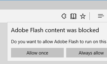 Браузер Microsoft Edge начнет блокировать Flash по умолчанию
