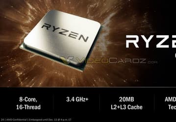 Слайды с грядущей трансляции New Horizon раскрывают подробности о восьмиядерном процессоре AMD Ryzen