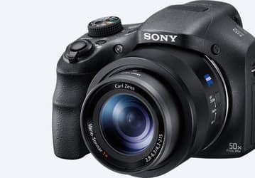 Компактная камера Sony DSC-HX350 оснащена объективом с 50-кратным зумом