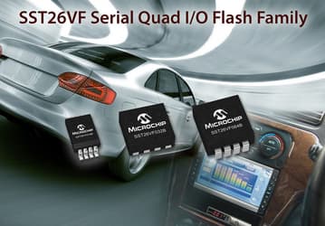 У Microchip готовы первые автомобильные микросхемы флэш-памяти NOR SQI, работающие при пониженном напряжении питания и высокой температуре
