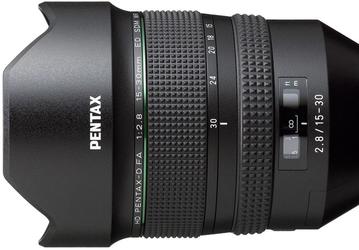 Полнокадровый объектив HD Pentax-D FA 15-30mm F2.8 ED SDM WR защищен от непогоды