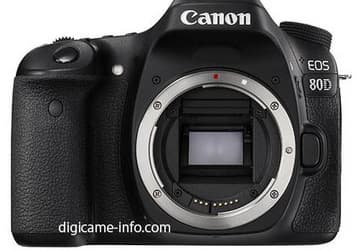 Появились первые изображения и предварительные спецификации камеры Canon EOS 80D