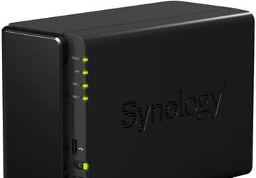 Сетевое хранилище Synology DS216+ рассчитано на два накопителя