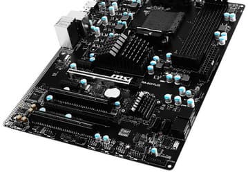 Системная плата MSI 970A-G43 Plus для процессоров AMD в исполнении AM3/AM3+ мало отличается от модели трёхлетней давности