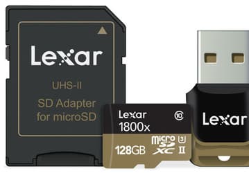 Серия Lexar Professional 1800x microSD UHS-II включает карты памяти объемом до 128 ГБ