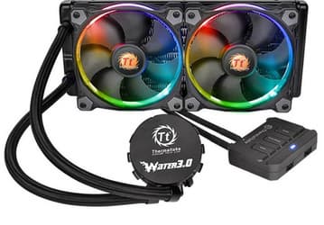 Вентиляторы СВО Thermaltake Water 3.0 Riing RGB 240 и Water 3.0 Riing RGB 360 снабжены 256-цветной подсветкой