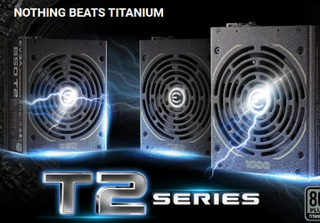 Линейка блоков питания EVGA SuperNova T2 пополнилась моделями мощностью от 750 до 1000 Вт