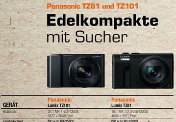 Появились спецификации камер Panasonic Lumix TZ81 и TZ101