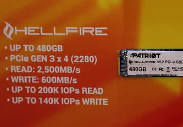Patriot готовит к выпуску SSD Hellfire формата M.2